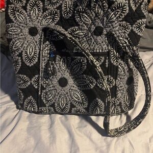Vera Bradley Black and White Patterned Tote Bag